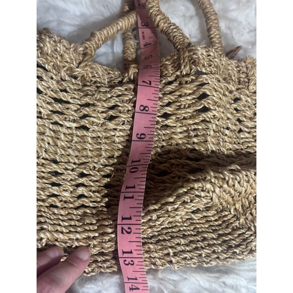 Vintage Esprit Woven Wicker Raffia Purse Bag - Picture 7 of 7